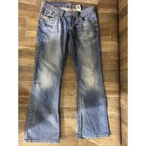 Cruel Girl Shawna Jeans Womens‎ 5S Blue Faded Denim Slim Bootcut Low Rise Boot